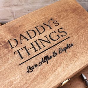 Daddys Things Engraved Box